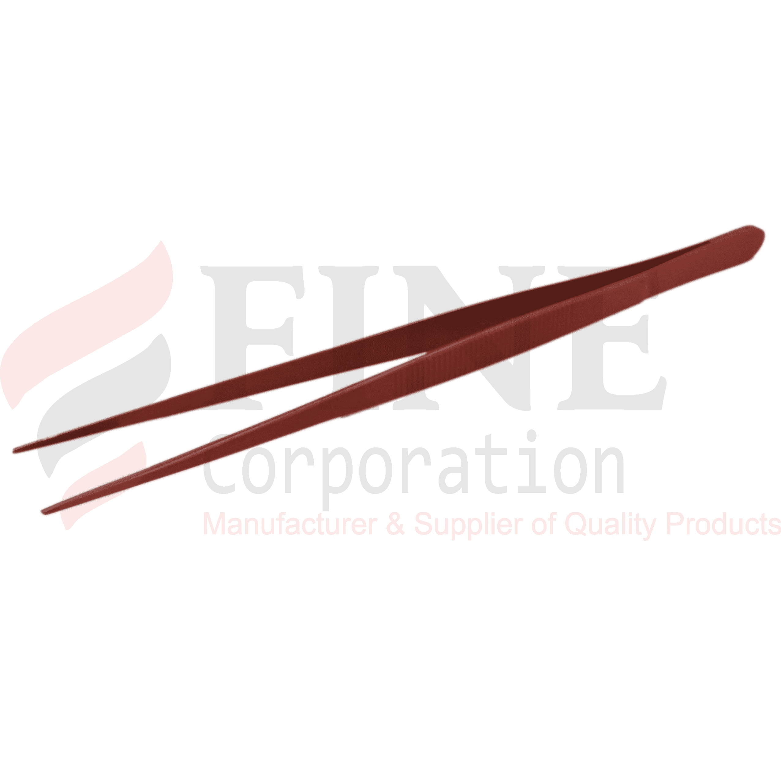 Chef Plating Tweezer Straight Red