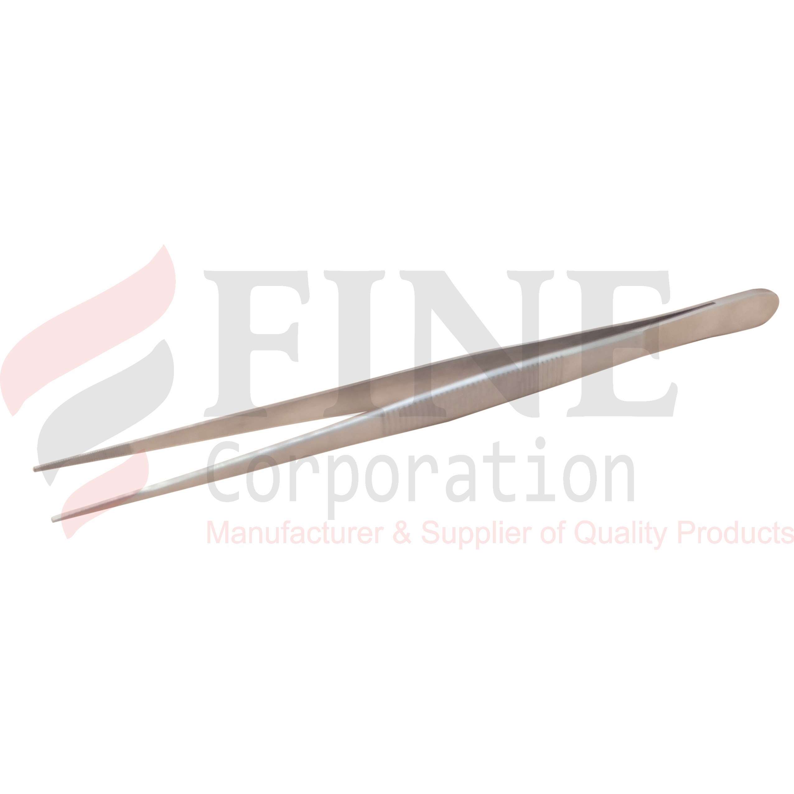 Chef Plating Tweezer Straight Silver