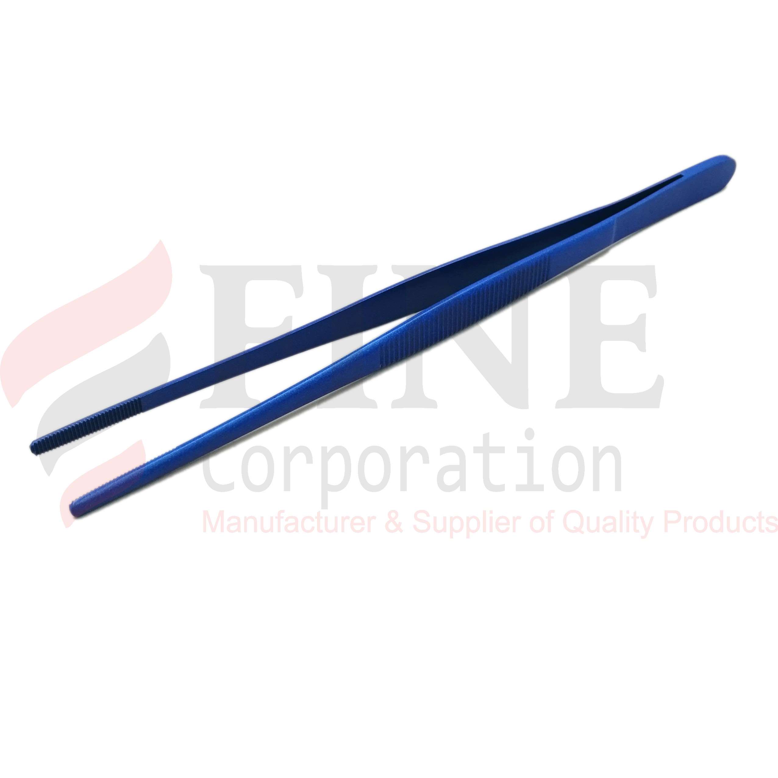 Chef Plating Tweezer Straight Dust-Blue