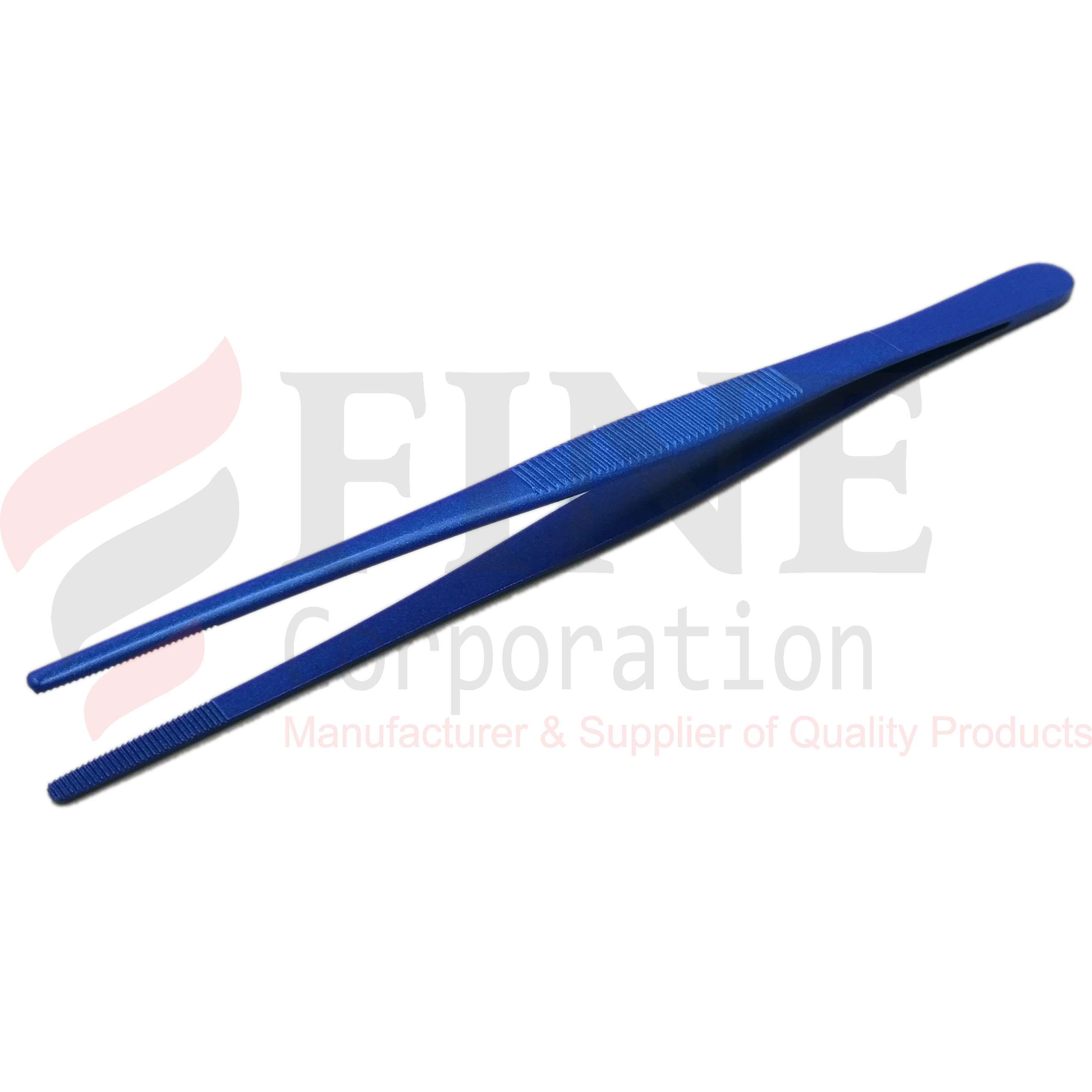 Chef Plating Tweezer Straight Dust-Blue