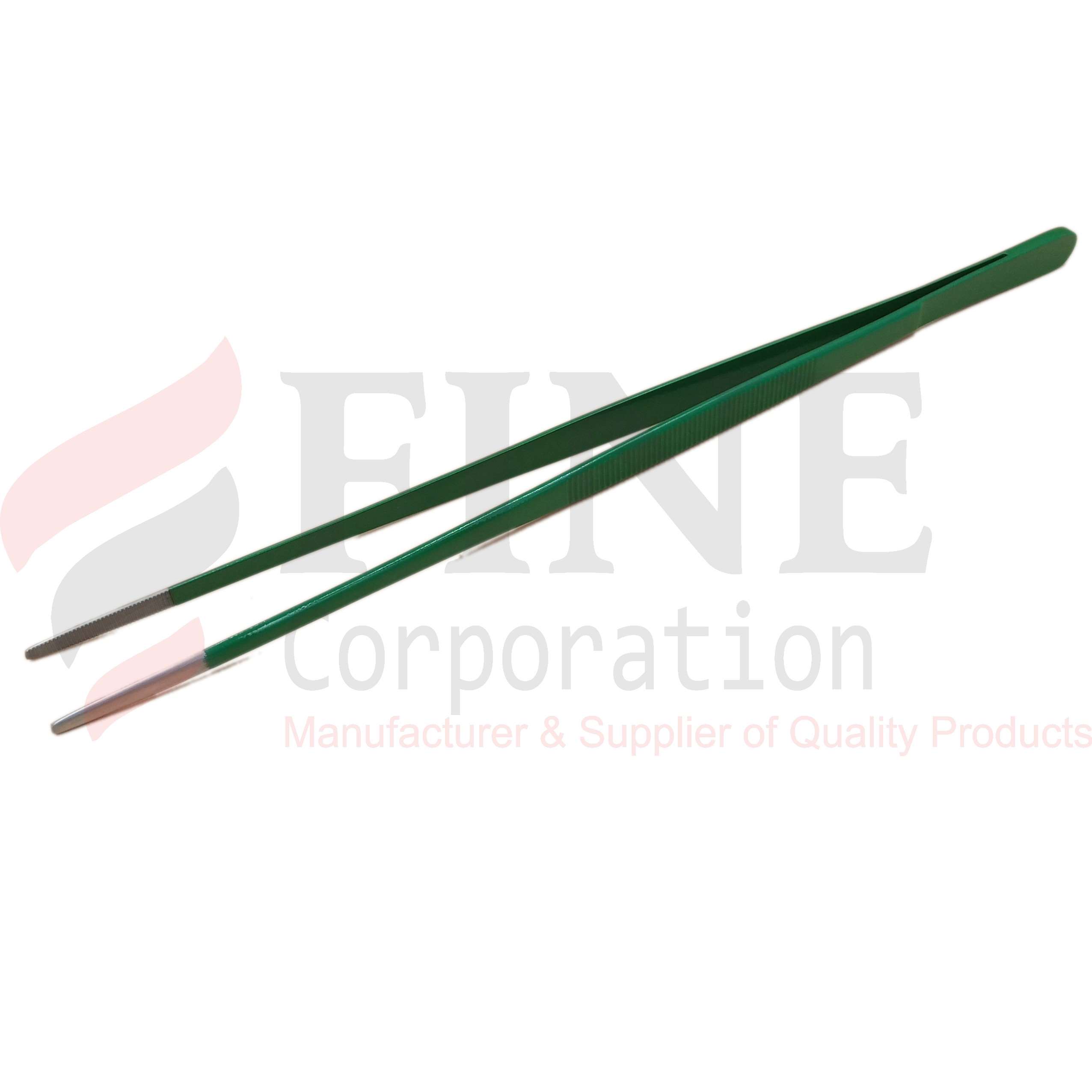 Chef Plating Tweezer Straight Green