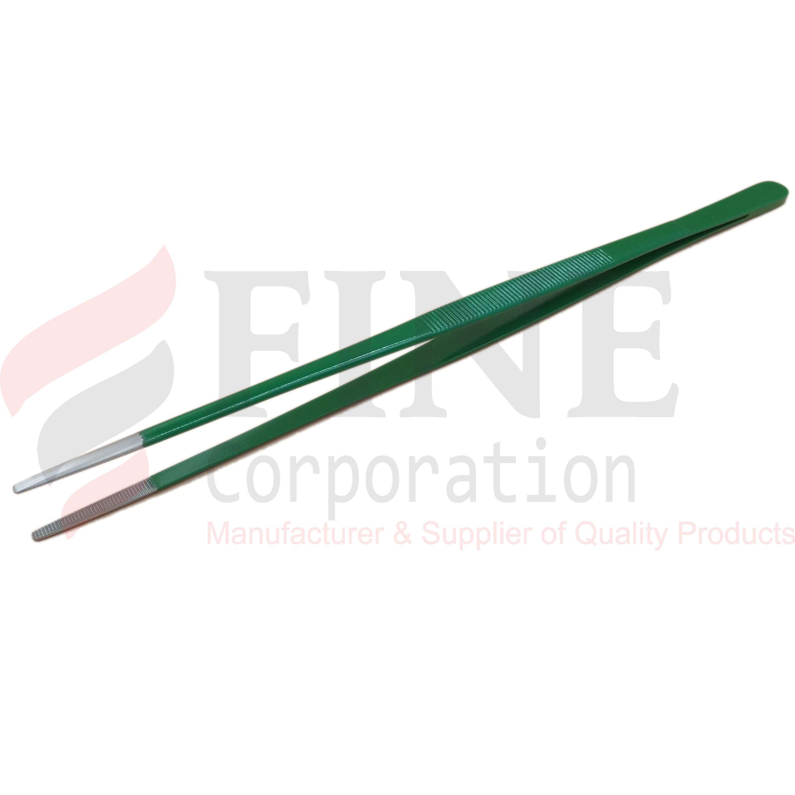 Chef Plating Tweezer Straight Green