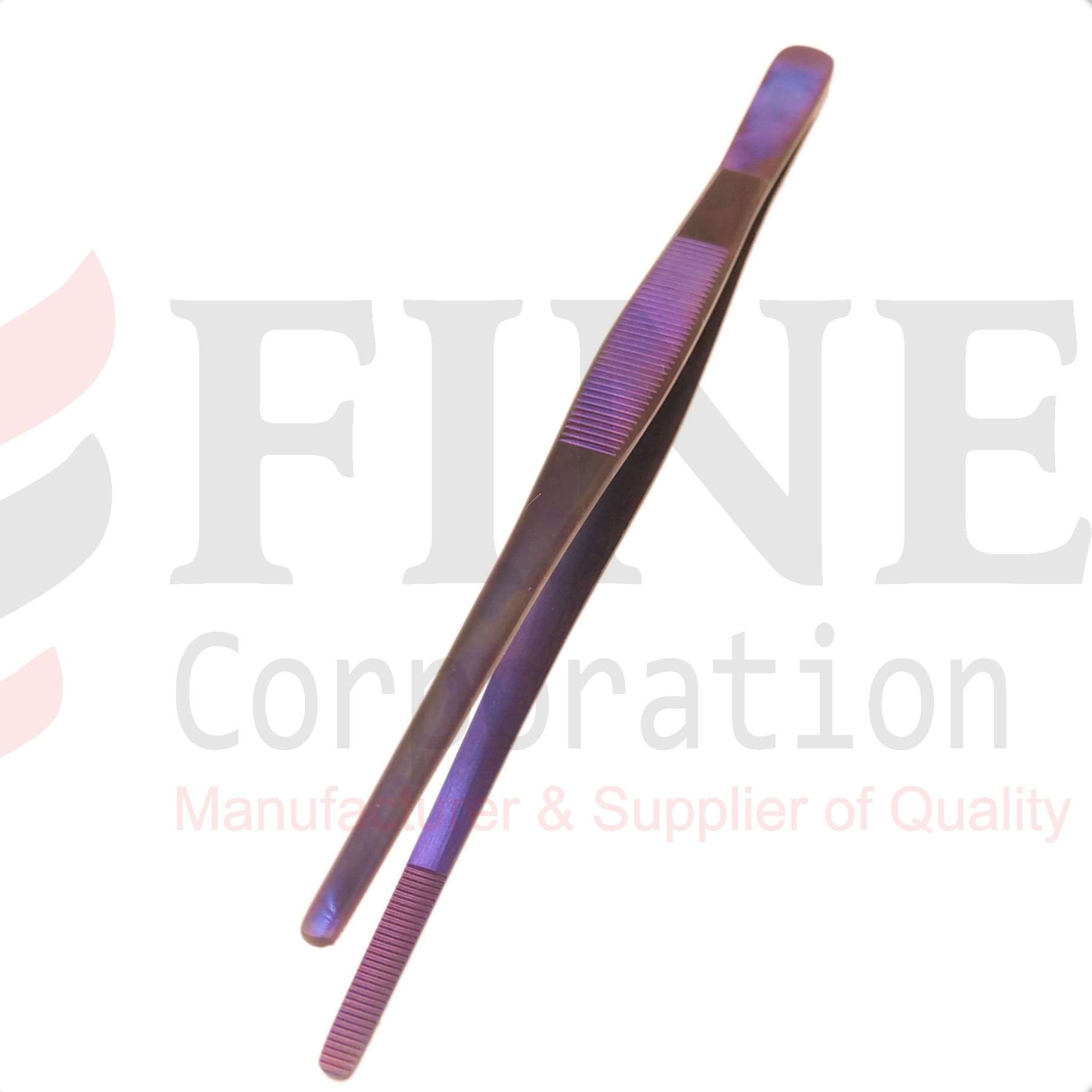 Chef Plating Tweezer Straight Purple