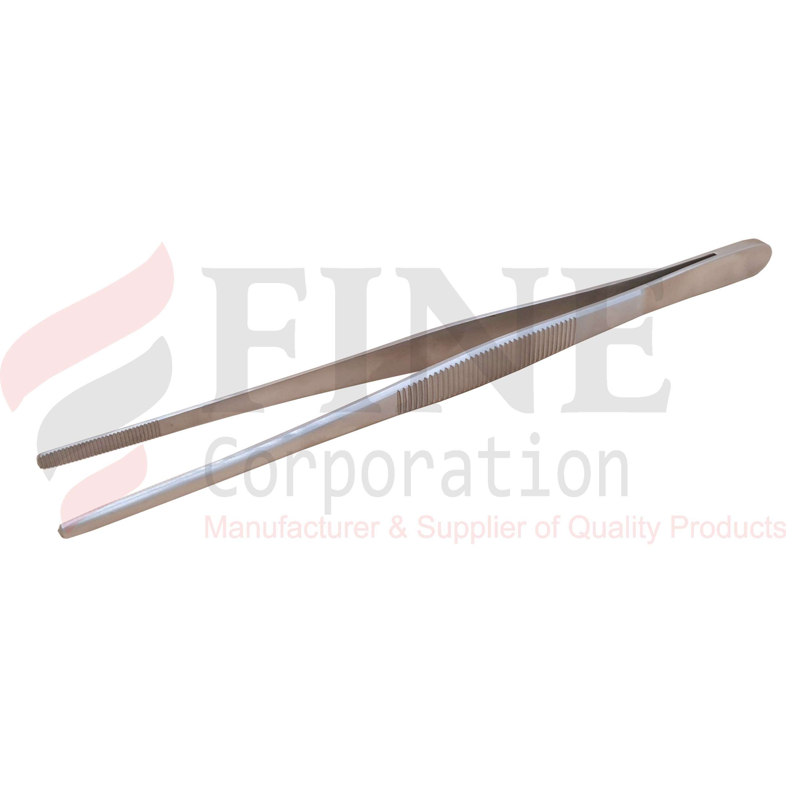 Chef Plating Tweezer Straight Silver